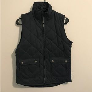 Navy Quilted Vest